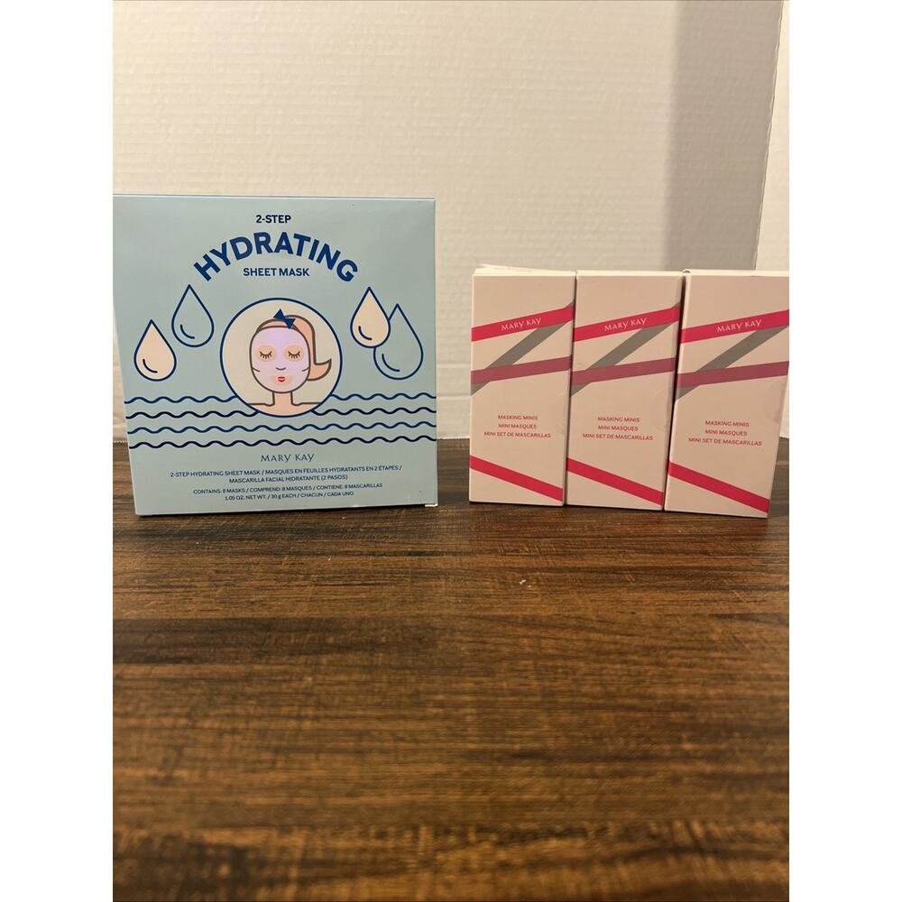 MARY KAY Masking Minis Set 1.2 oz. 3 Total & Hydrating Sheet Mask